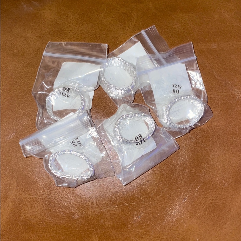 925 Mesh Ring Size 8 (1pc)